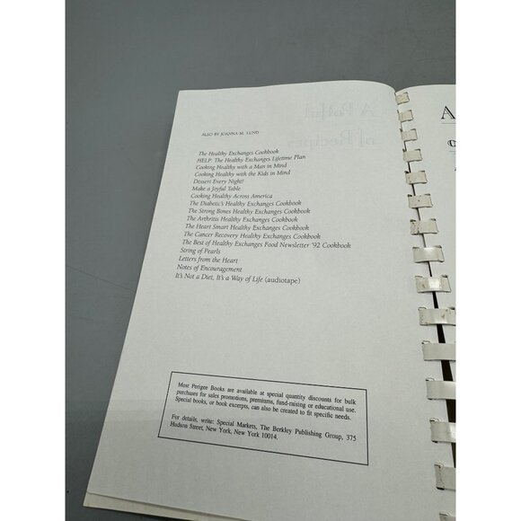 A Potful Of Recipes Spiral-Bound Cookbook By JoAnna Lund With Barbara Alpert - Picture 6 of 6